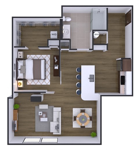 1 bedroom 1 bath Z at Artline Apartments, Washington, Washington-DC